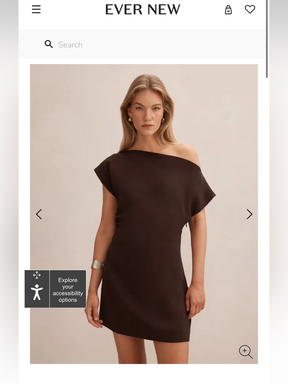 Ever New Danielle Asymmetrical Mini Dress